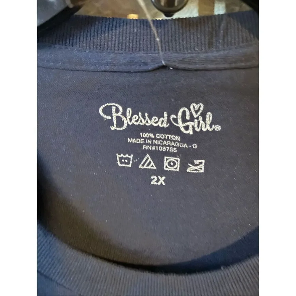 Blessed Girl Plus Size Tee 2X - Picture 4 of 6
